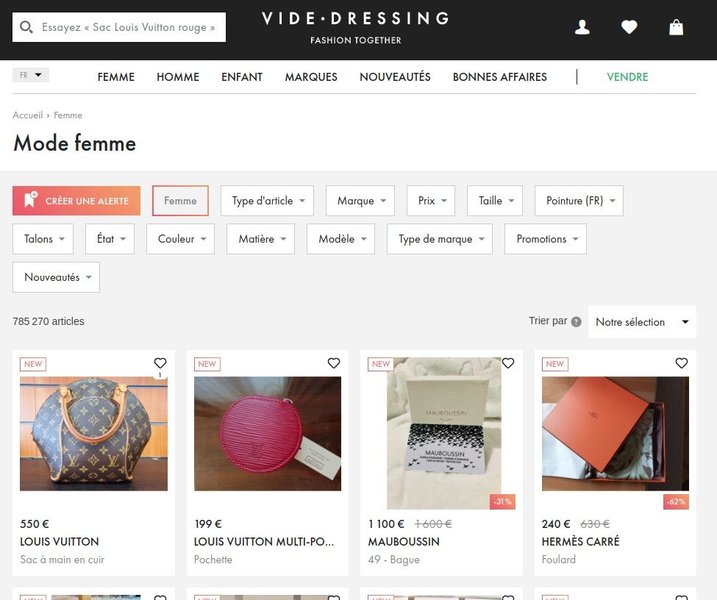 Vide dressing