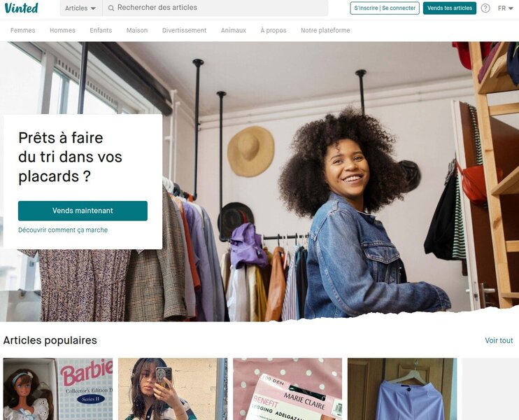 Marketplace Vinted C2C PURE PLAYER PRODUITS MODE V TEMENTS APPLICATION Marketplace Vinted C2C PURE PLAYER PRODUITS MODE V TEMENTS APPLICATION